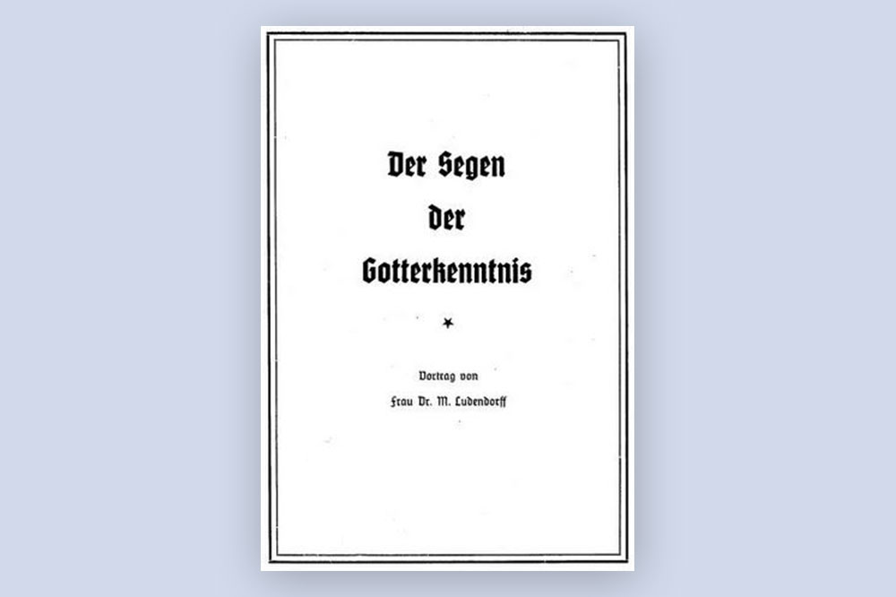 Buchcover Der Segen der Gotterkenntnis von Mathilde Ludendorff