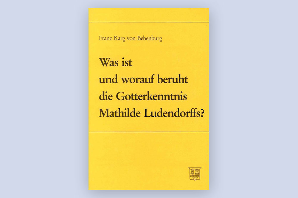 Buchcover "Was ist und worauf beruht die Gotterkenntnis Mathilde Ludendorff?" von Mathilde Ludendorff